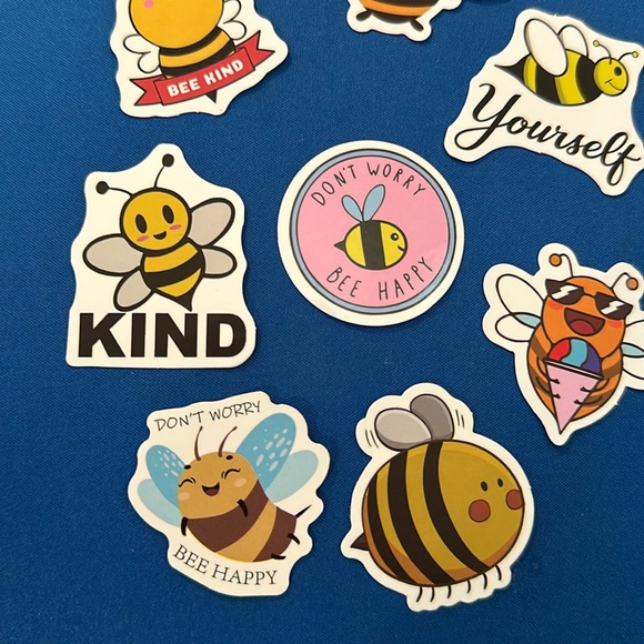 NEW! Set of 8 Bee stickers - encouraging kids - NWOT - read description - Picture 4 of 5